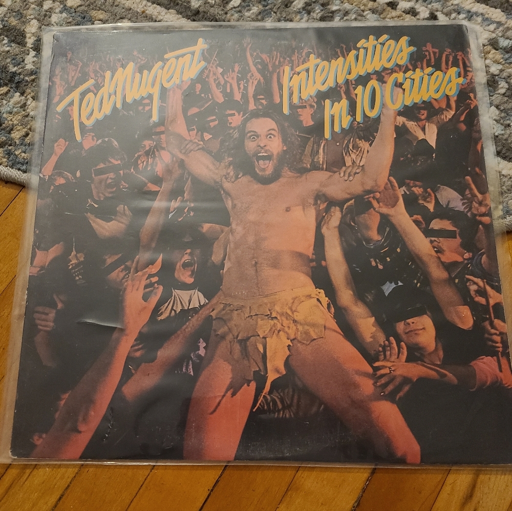 Ted Nugent Intensities in 10 cities. Vintage vinyl. Pristine condition